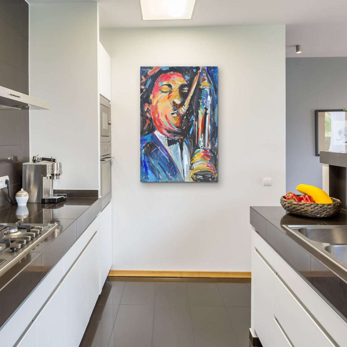 Listen To The Music 3 by Allayn Stevens - 24x36 acrylic wall art in a room