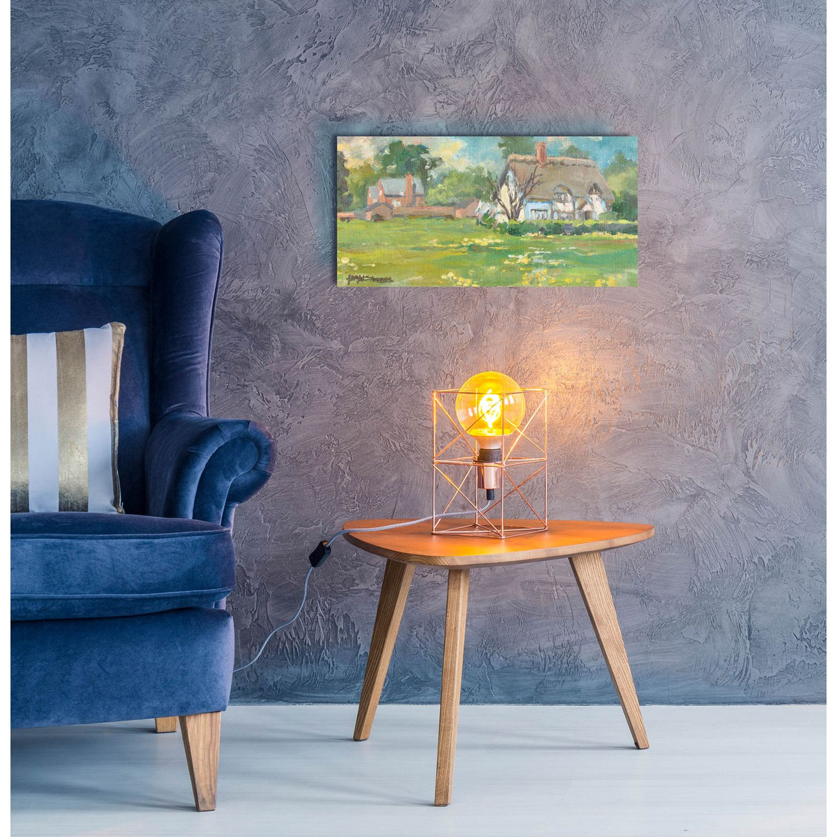 French Farmhouse by Allayn Stevens - 24x12 acrylic wall art in a room