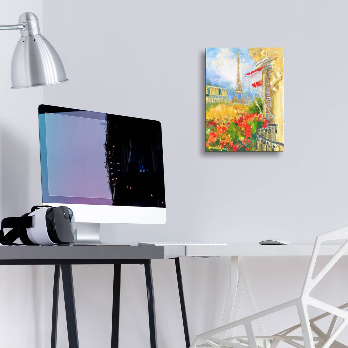 Tower Balcony by Allayn Stevens - 12x16 acrylic wall art in a room