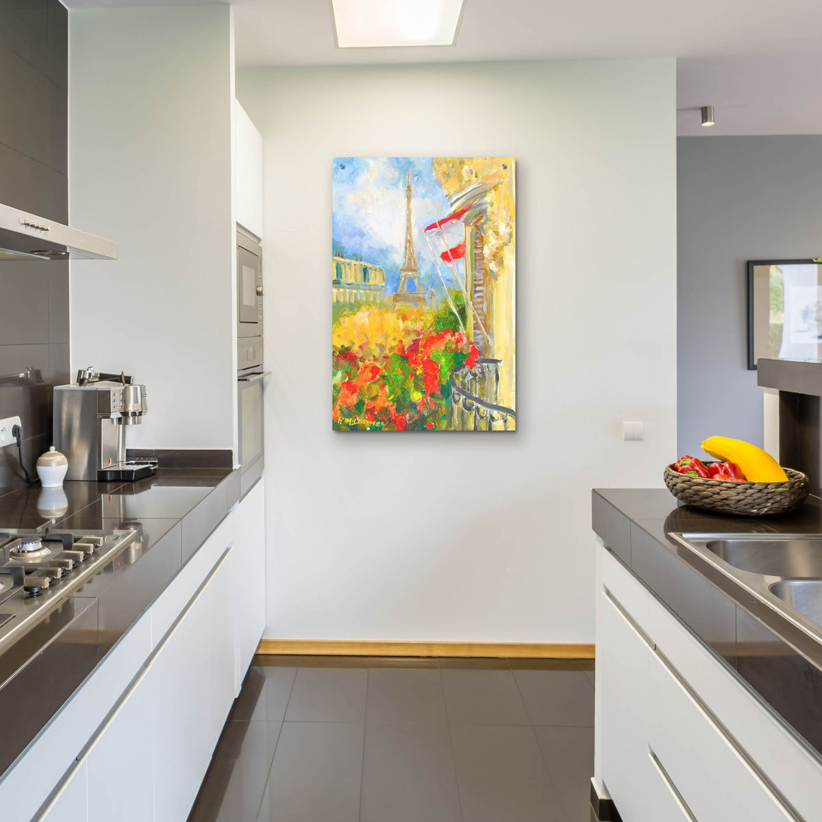 Tower Balcony by Allayn Stevens - 24x36 acrylic wall art in a room