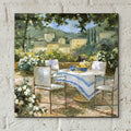 Tuscany Terrace 1 by Allayn Stevens - 12x12 acrylic wall art in a room