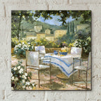 Tuscany Terrace 1 by Allayn Stevens - 12x12 acrylic wall art in a room