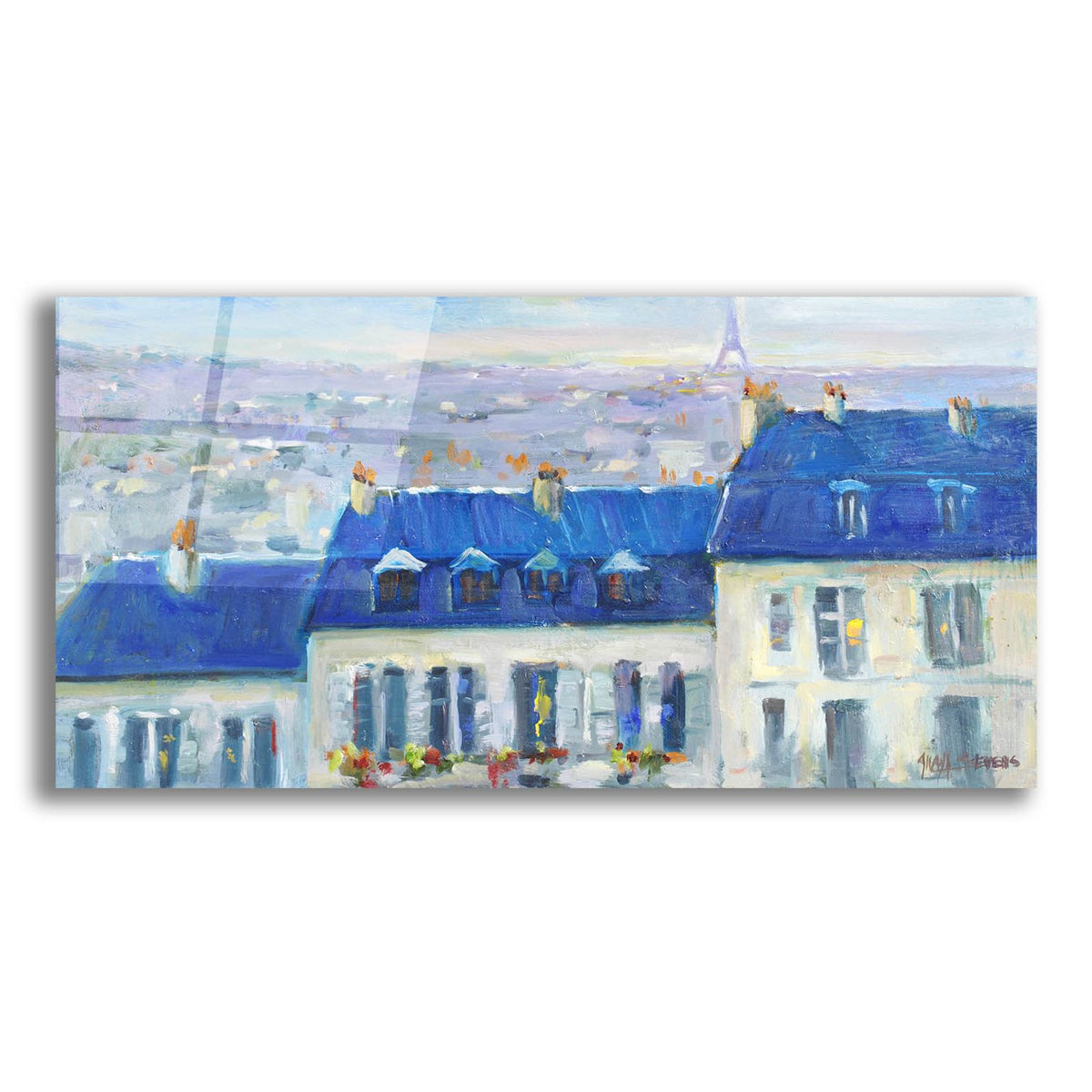 Paris Rooftop by Allayn Stevens acrylic glass wall art