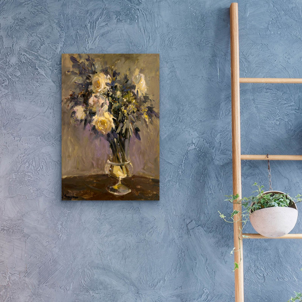 Evening Vase by Allayn Stevens - 16x24 acrylic wall art in a room