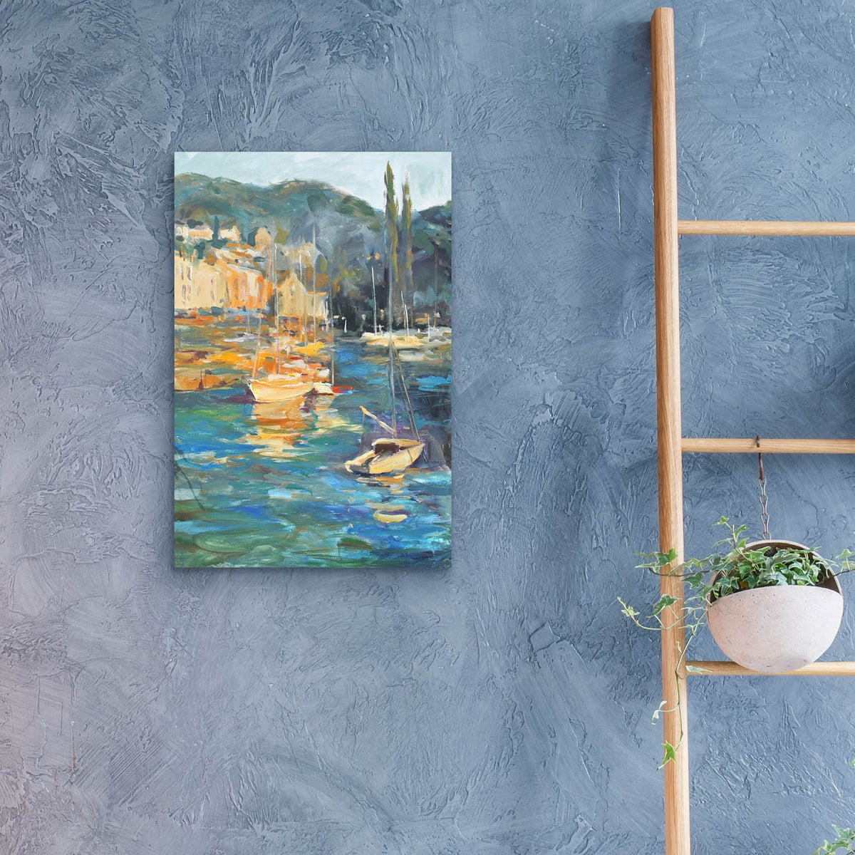 Harbor Side 1 by Allayn Stevens - 16x24 acrylic wall art in a room