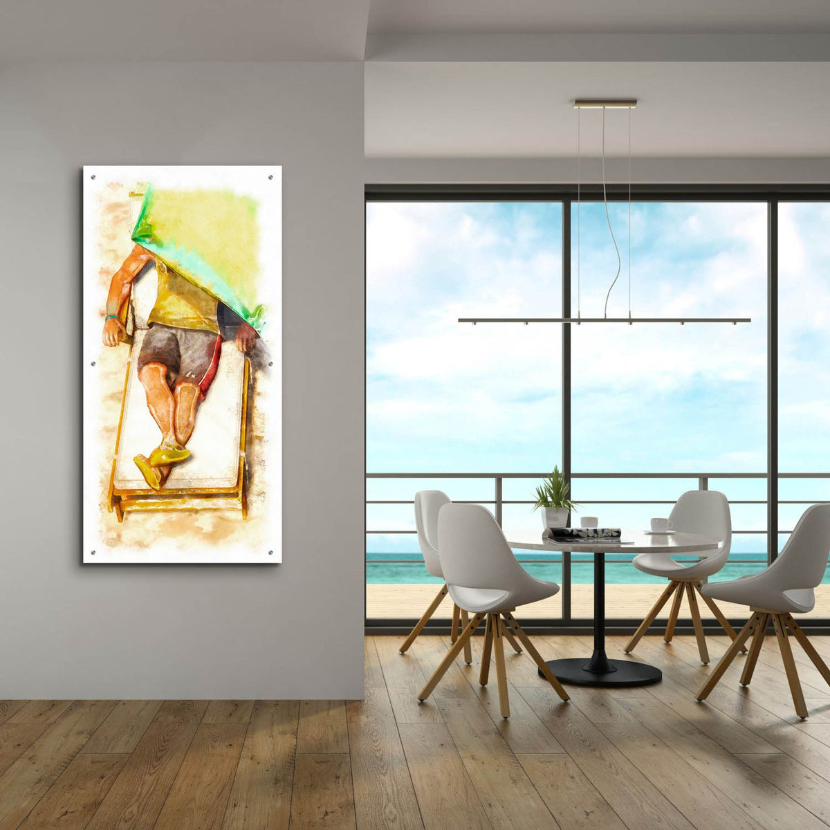 Laid Out 2 by Alonzo Saunders - 24x48 acrylic wall art in a room