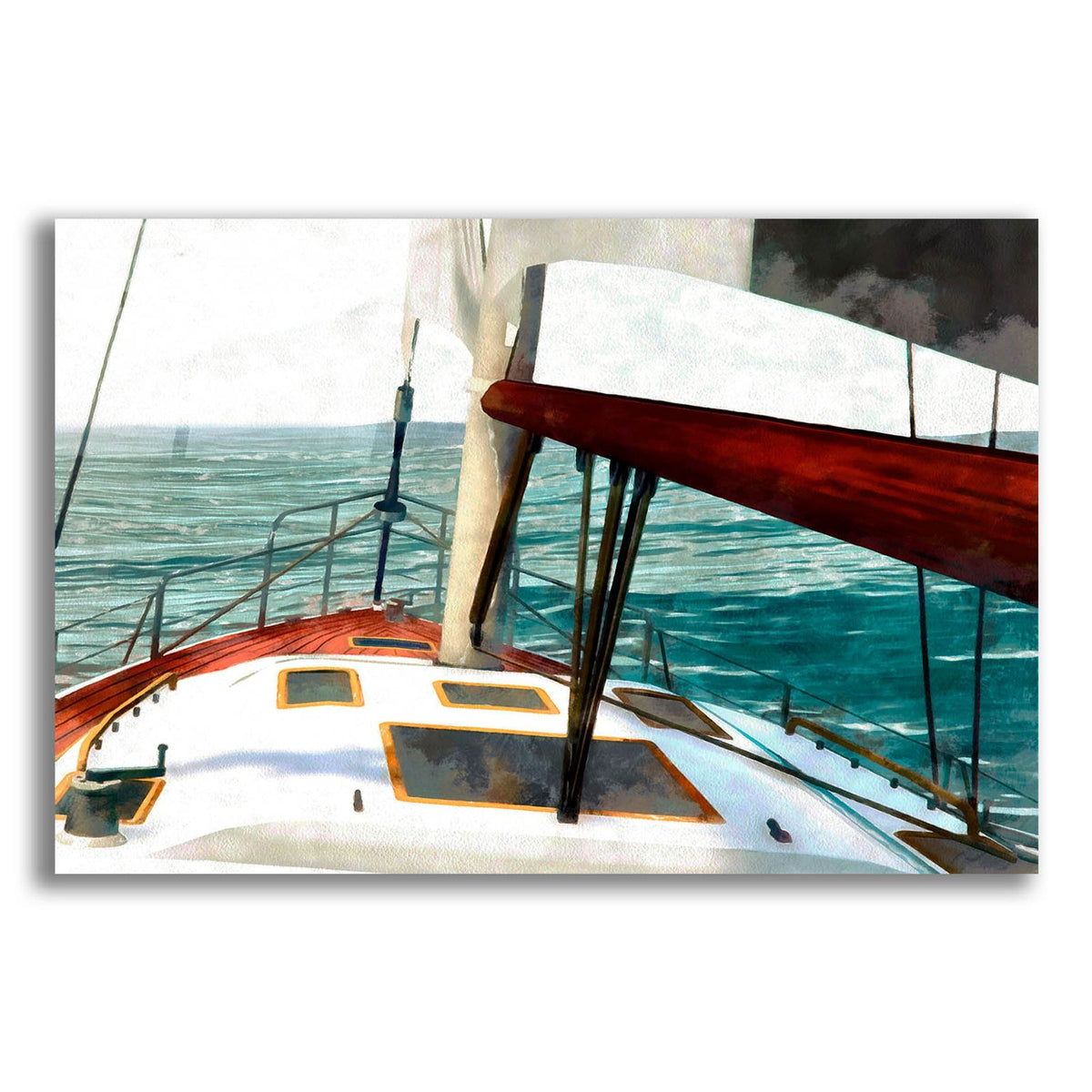 Sailing The Seas 2 by Alonzo Saunders acrylic glass wall art