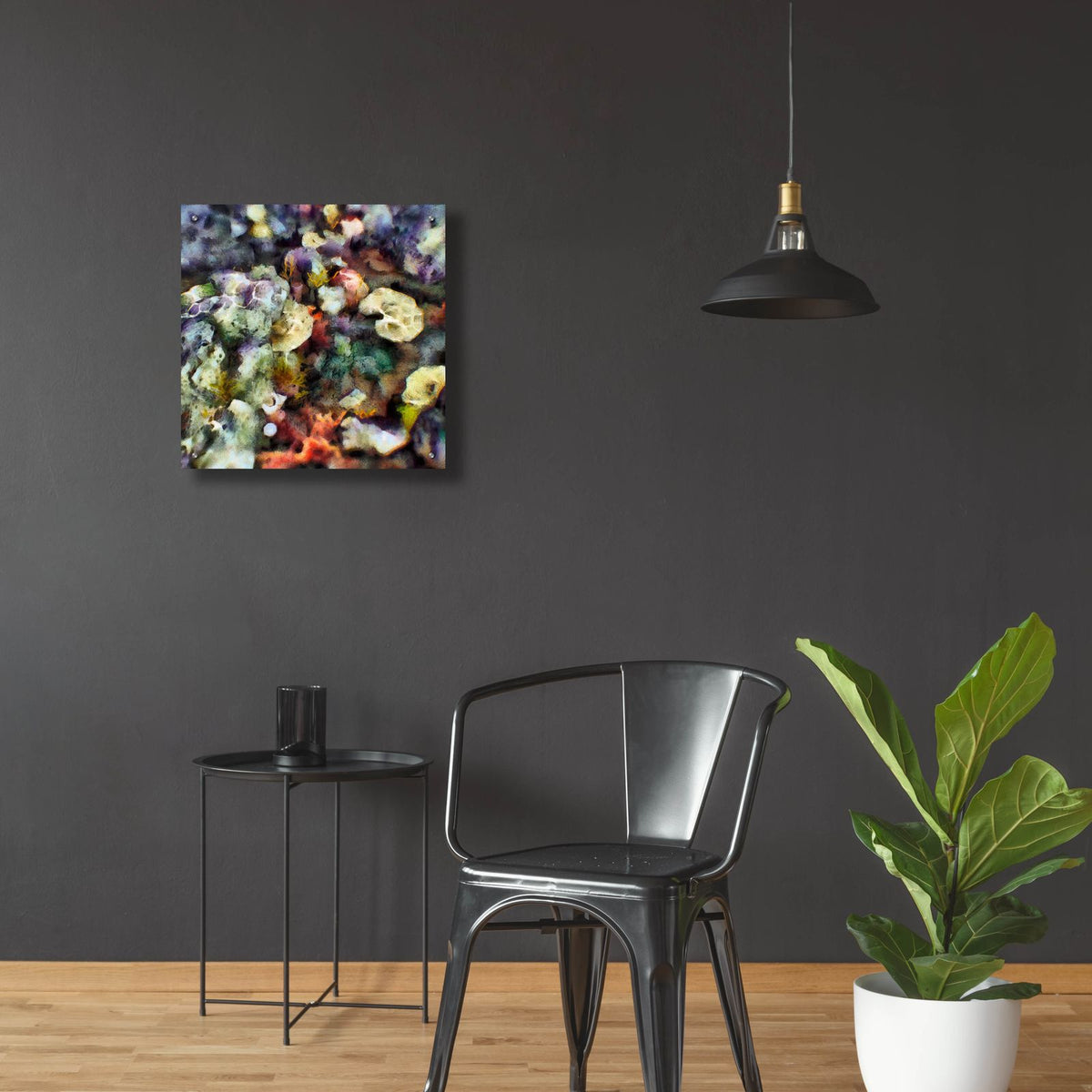 Sea Life 2 by Alonzo Saunders - 24x24 acrylic wall art in a room