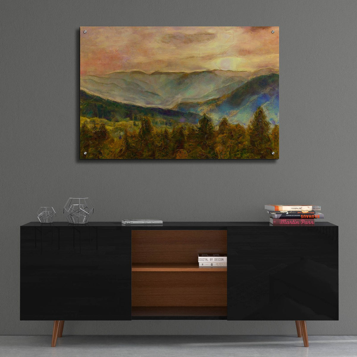 Into The Valley 3 by Alonzo Saunders - 36x24 acrylic wall art in a room