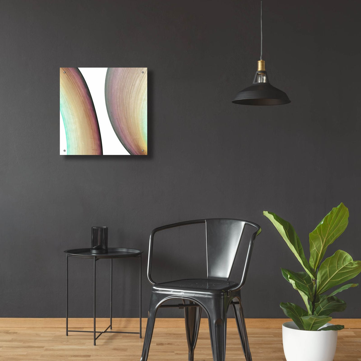 Inner Pathways 2 by Alonzo Saunders - 24x24 acrylic wall art in a room