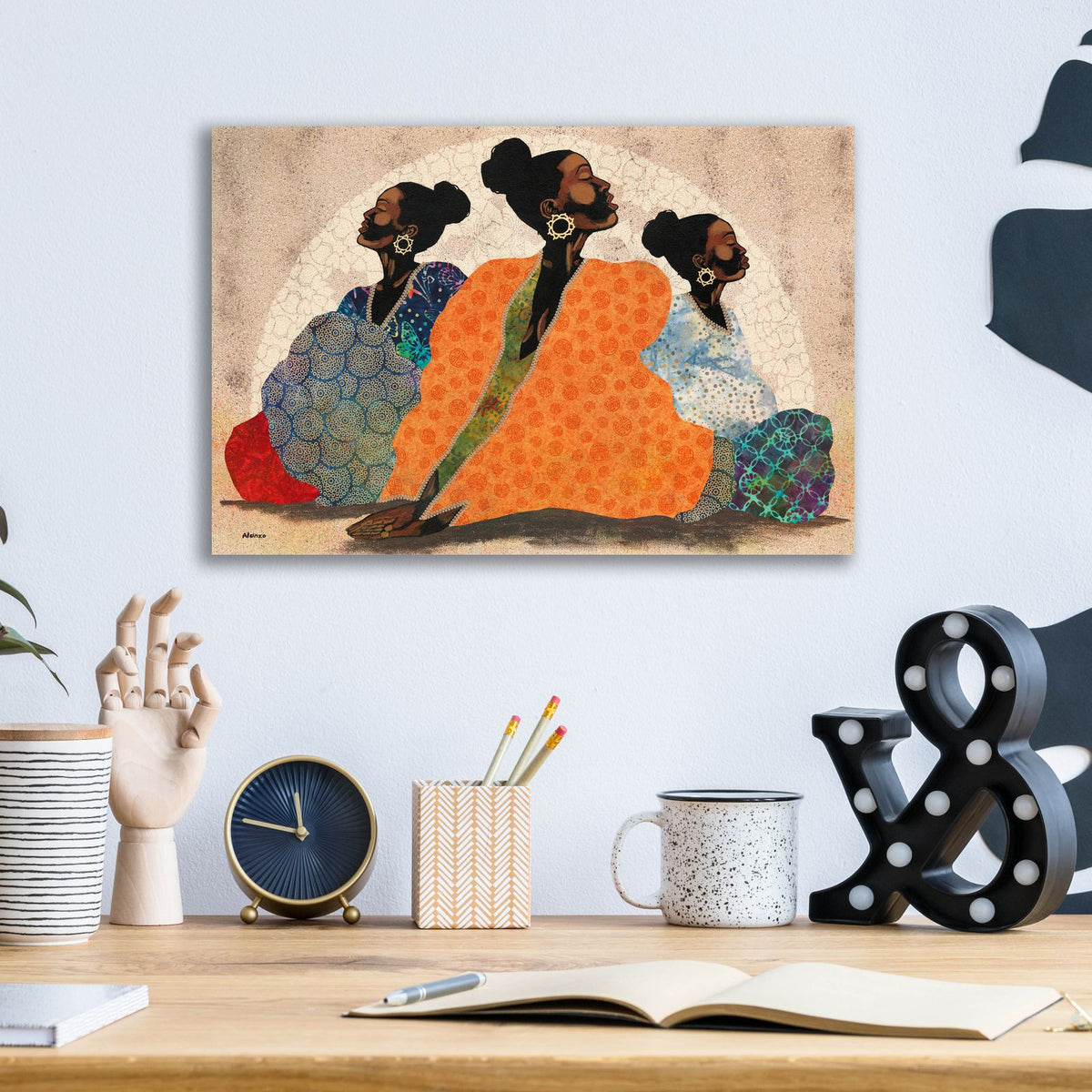 Meditation Contemplation by Alonzo Saunders - 16x12 acrylic wall art in a room