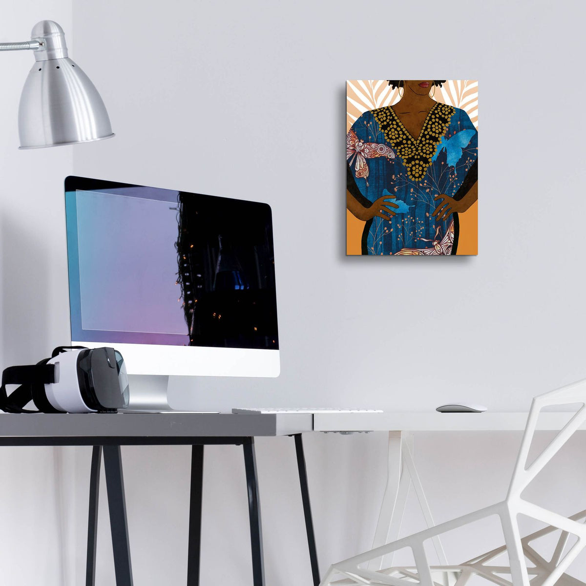 Her Style 1 by Alonzo Saunders - 12x16 acrylic wall art in a room
