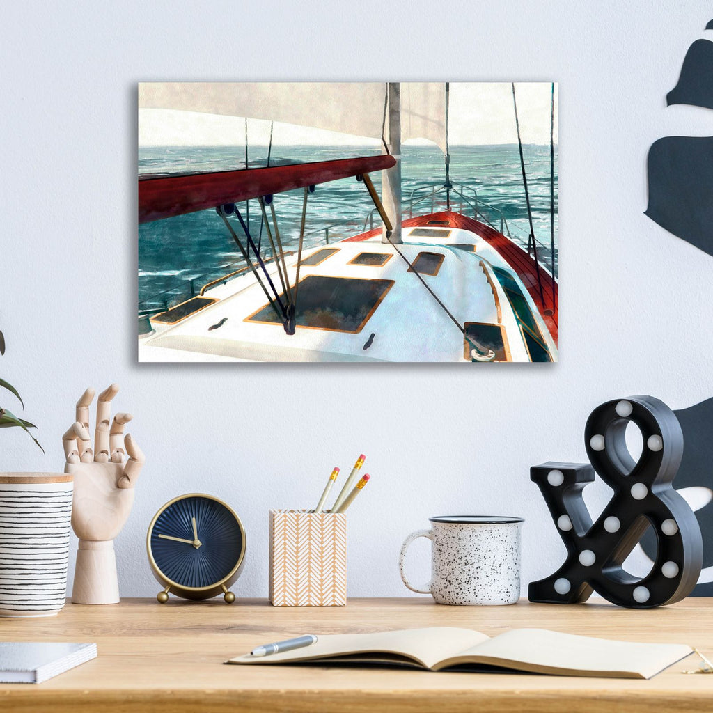 Sailing The Seas 1 by Alonzo Saunders - 16x12 acrylic wall art in a room