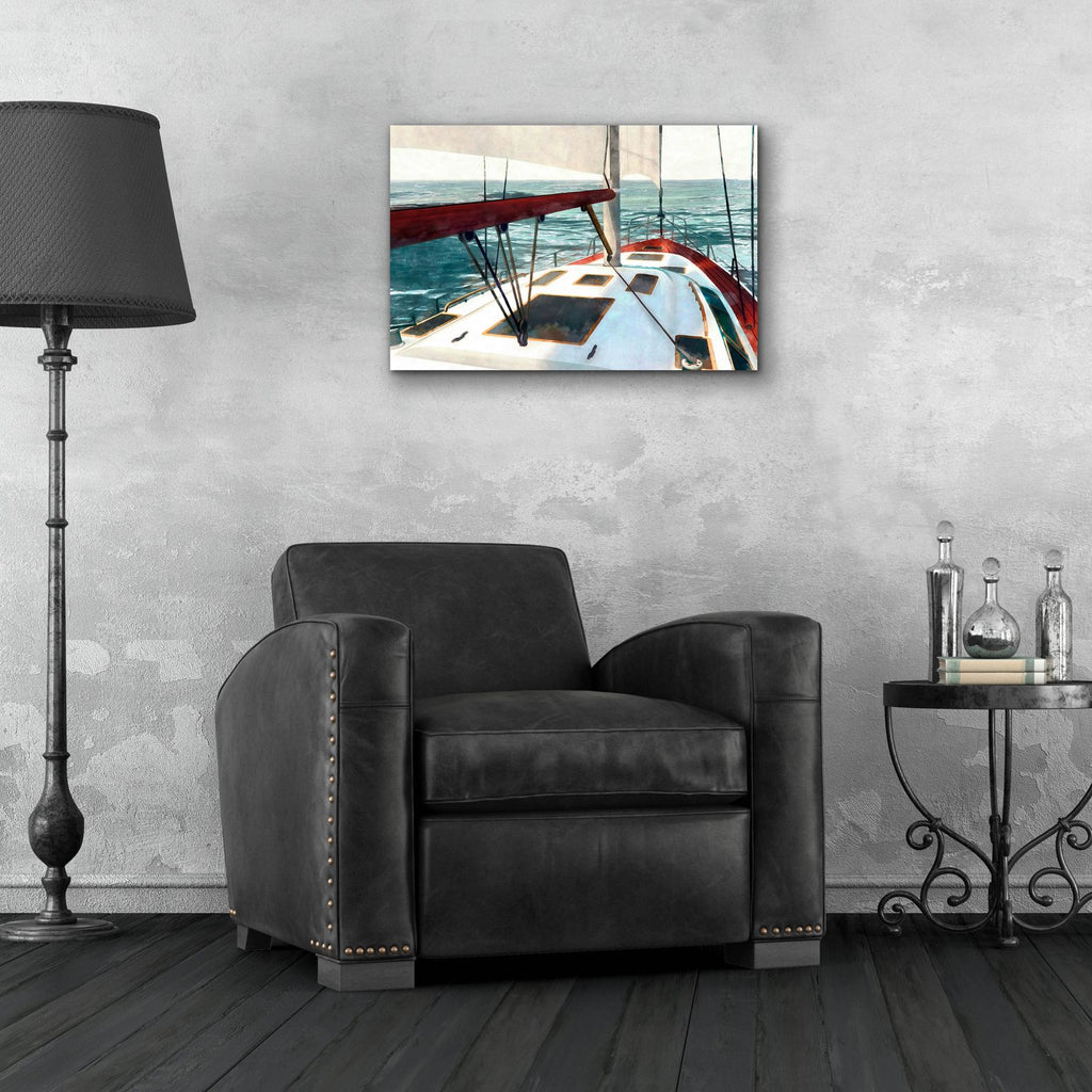 Sailing The Seas 1 by Alonzo Saunders - 24x16 acrylic wall art in a room