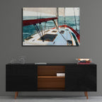Sailing The Seas 1 by Alonzo Saunders - 36x24 acrylic wall art in a room