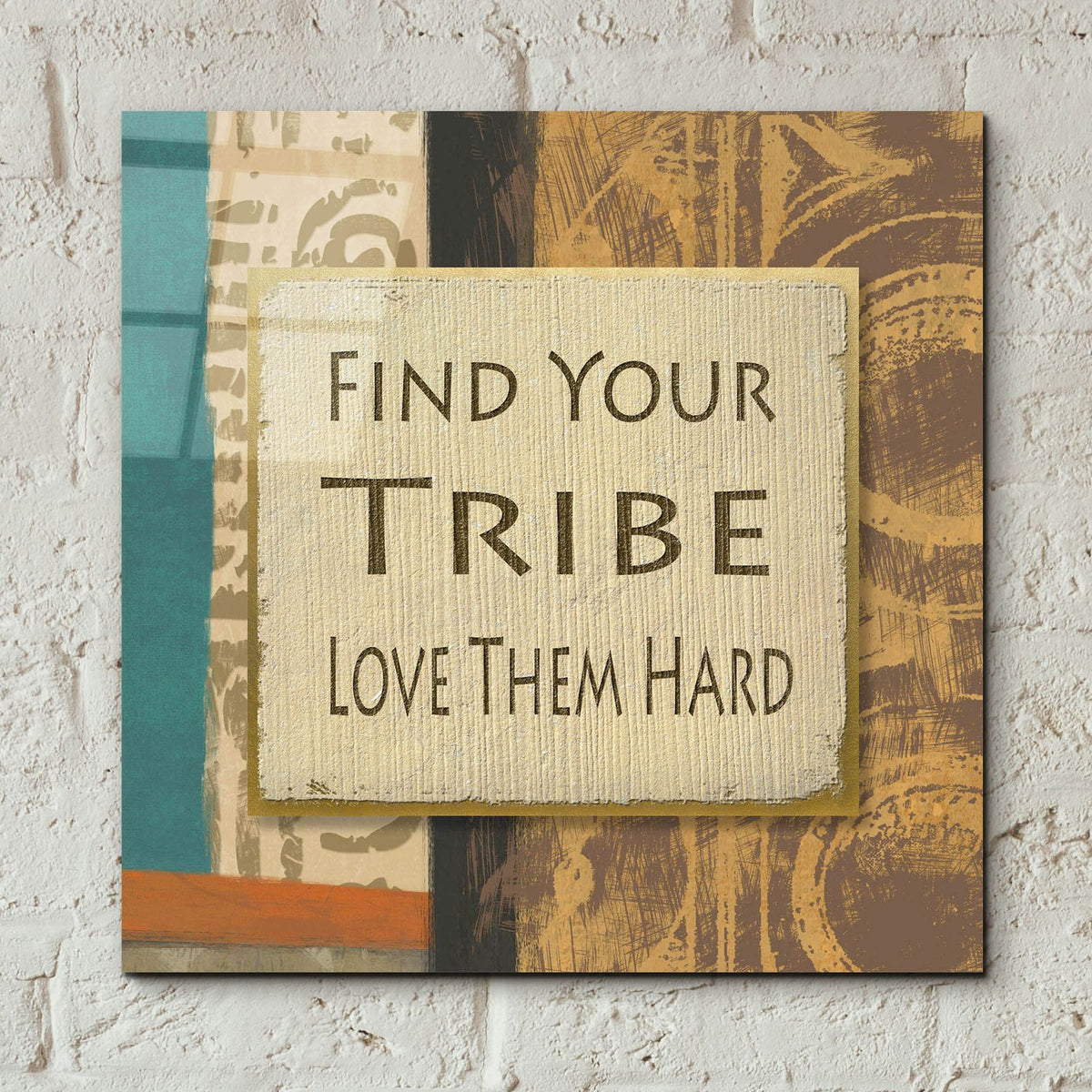 Tribe 1 by Alonzo Saunders - 12x12 acrylic wall art in a room