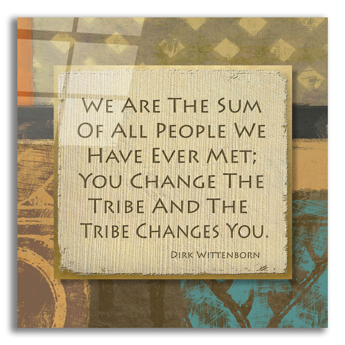 Tribe 2 by Alonzo Saunders acrylic glass wall art
