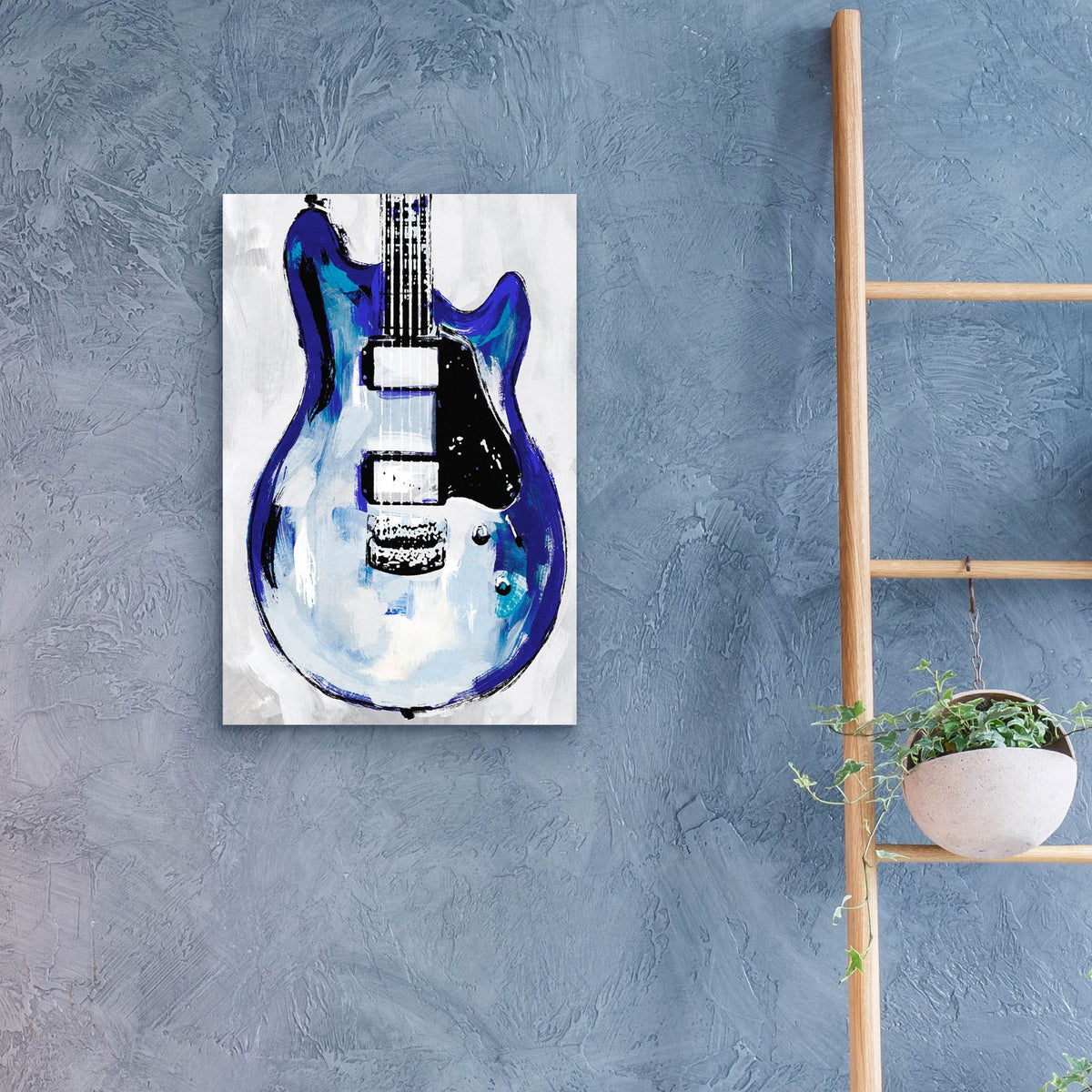 Electric Blues 2 by Annie Warren - 16x24 acrylic wall art in a room