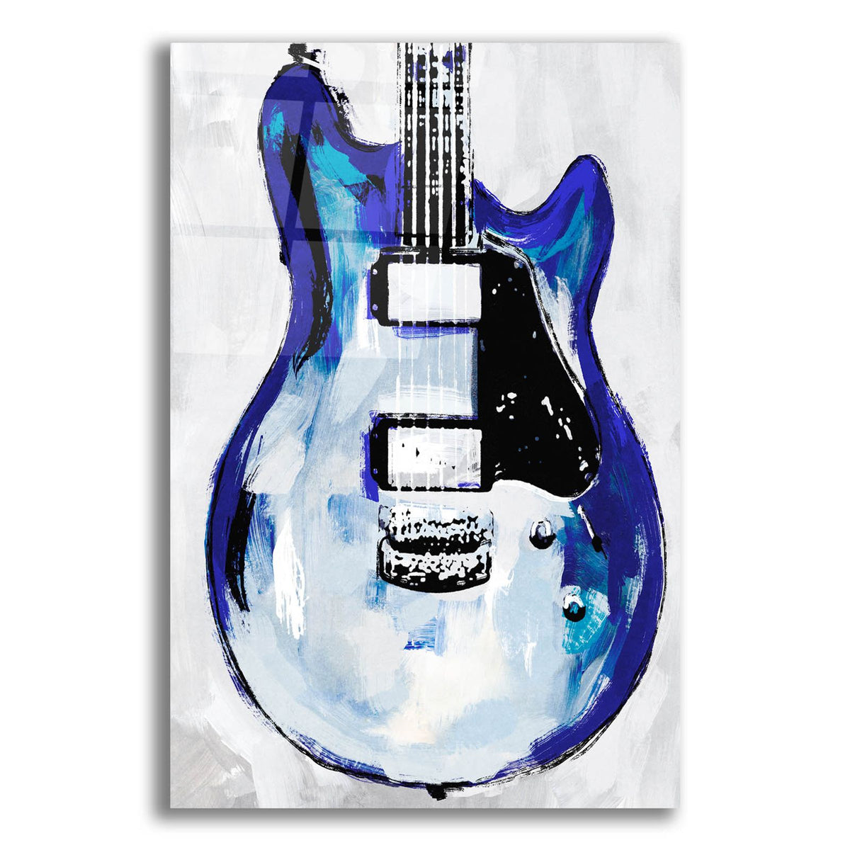 Electric Blues 2 by Annie Warren acrylic glass wall art