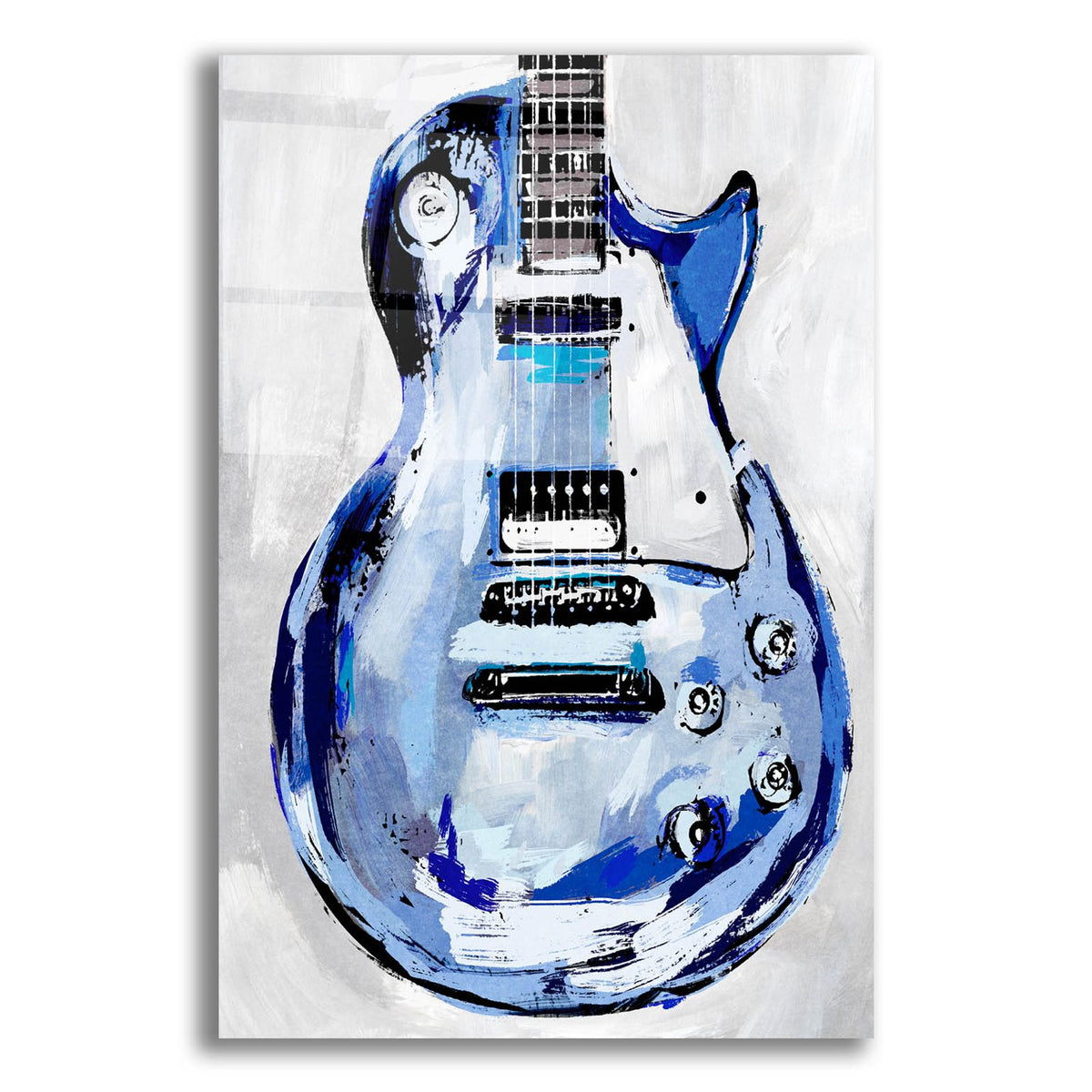 Electric Blues 3 by Annie Warren acrylic glass wall art