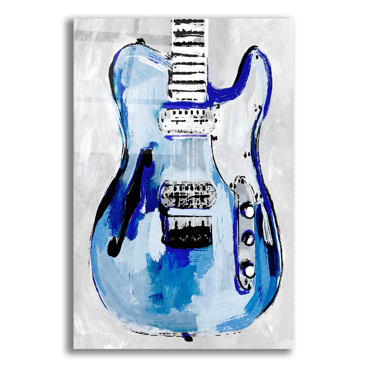 Electric Blues 4 by Annie Warren acrylic glass wall art