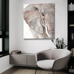 Elephant Grooves 2 by Annie Warren - 36x36 acrylic wall art in a room