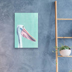 Exotic Bird On Blue 3 by Annie Warren - 16x24 acrylic wall art in a room