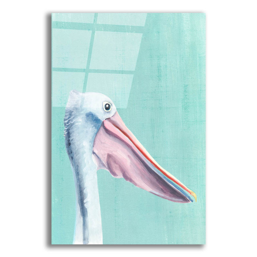 Exotic Bird On Blue 3 by Annie Warren acrylic glass wall art
