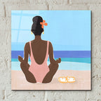 Ocean Gaze 1 by Annie Warren - 12x12 acrylic wall art in a room