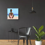 Ocean Gaze 1 by Annie Warren - 24x24 acrylic wall art in a room