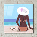 Ocean Gaze 2 by Annie Warren - 12x12 acrylic wall art in a room