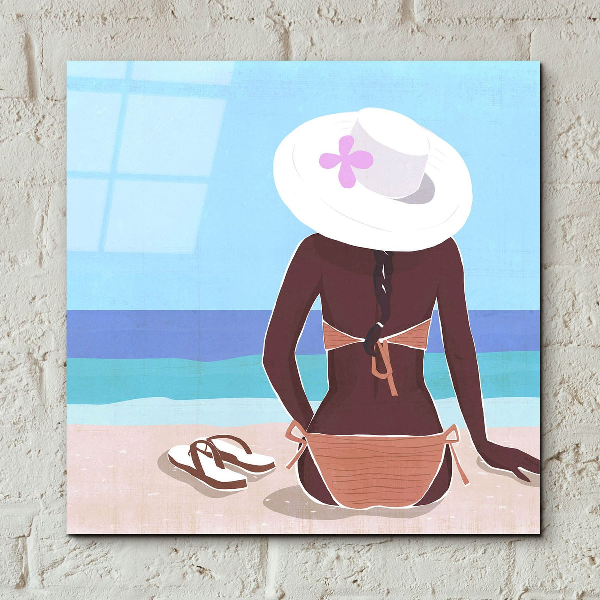 Ocean Gaze 2 by Annie Warren - 12x12 acrylic wall art in a room