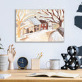 Snowy Street 2 by Annie Warren - 16x12 acrylic wall art in a room