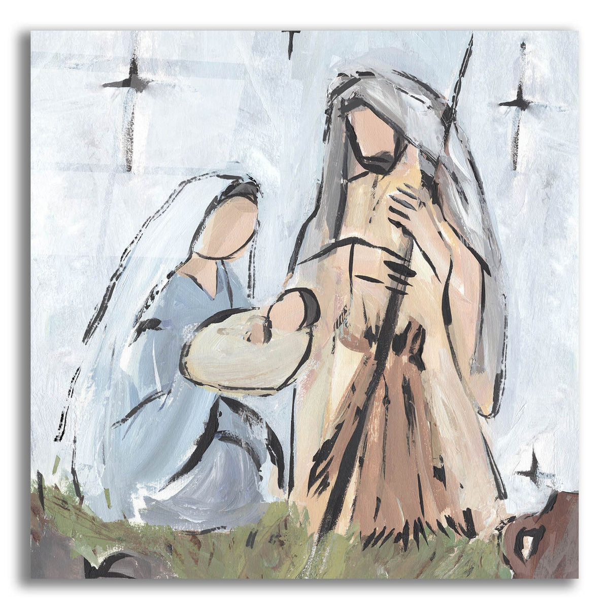 Starry Nativity 1 by Annie Warren acrylic glass wall art