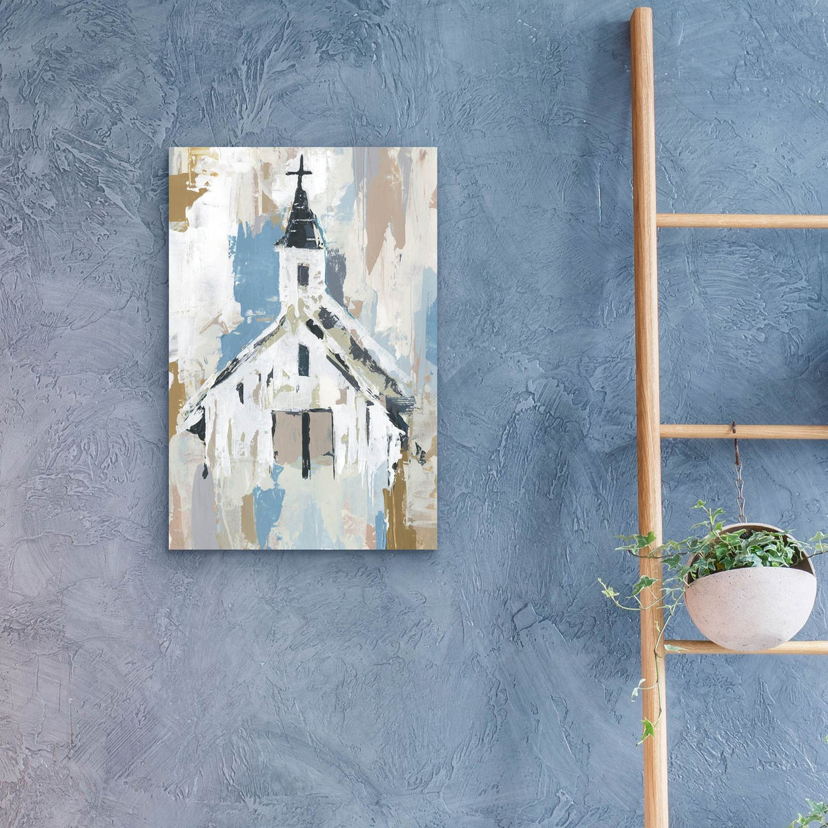 Sunday Chapel 1 by Annie Warren - 16x24 acrylic wall art in a room