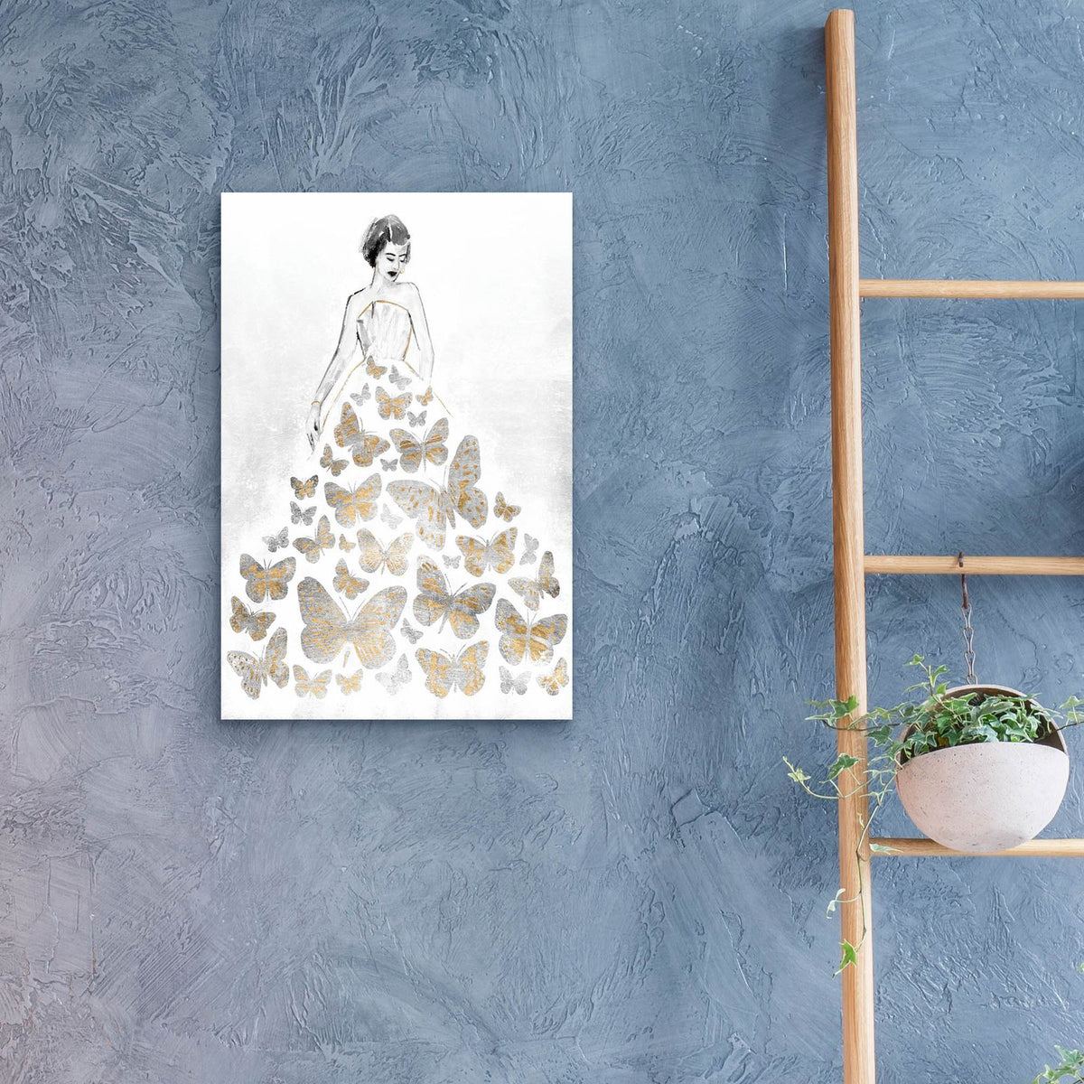 Fluttering Gown 2 by Annie Warren - 16x24 acrylic wall art in a room