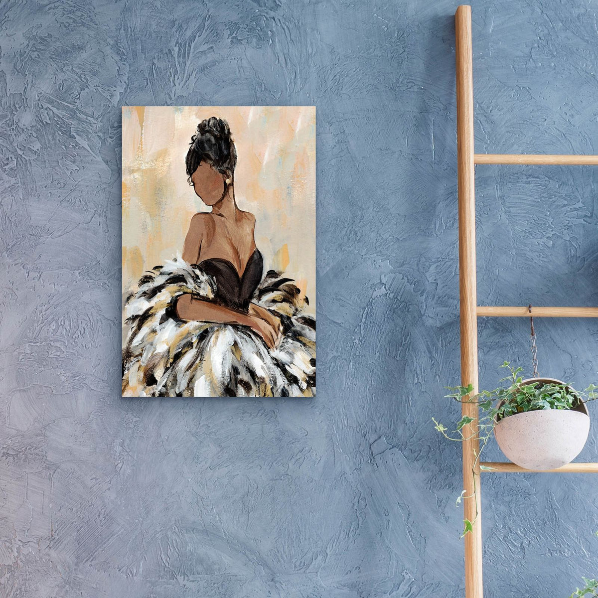 Ball Gown Frills 3 by Annie Warren - 16x24 acrylic wall art in a room