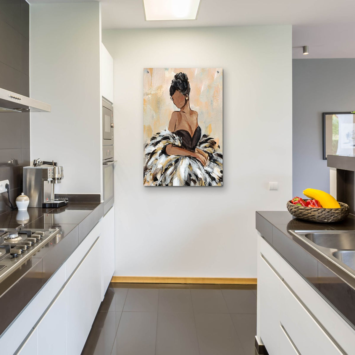 Ball Gown Frills 3 by Annie Warren - 24x36 acrylic wall art in a room