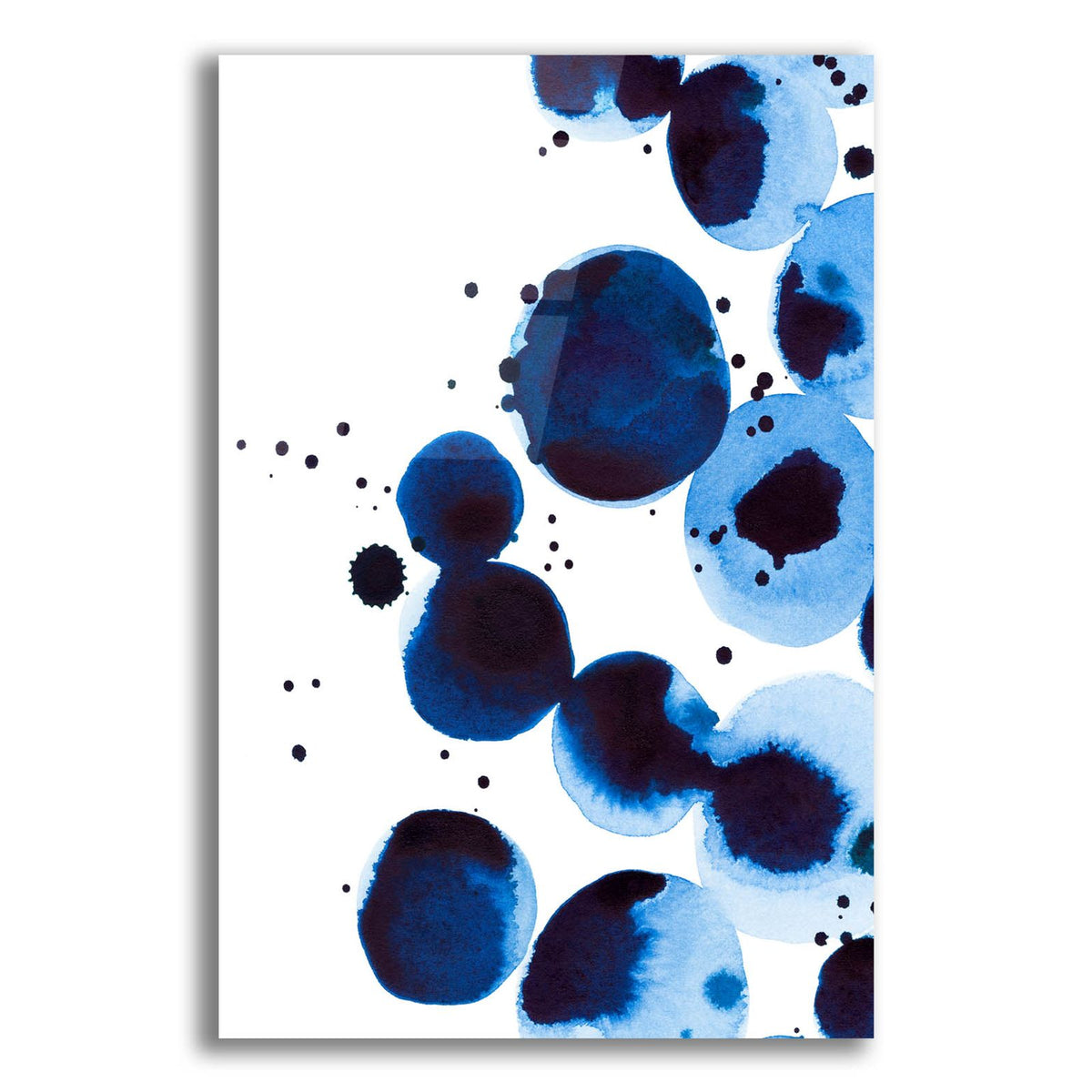 Blue Drops 2 by Annie Warren acrylic glass wall art