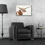 Spotted Steer 4 by Annie Warren - 24x16 acrylic wall art in a room