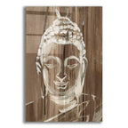 Buddha On Wood 2 by Annie Warren acrylic glass wall art