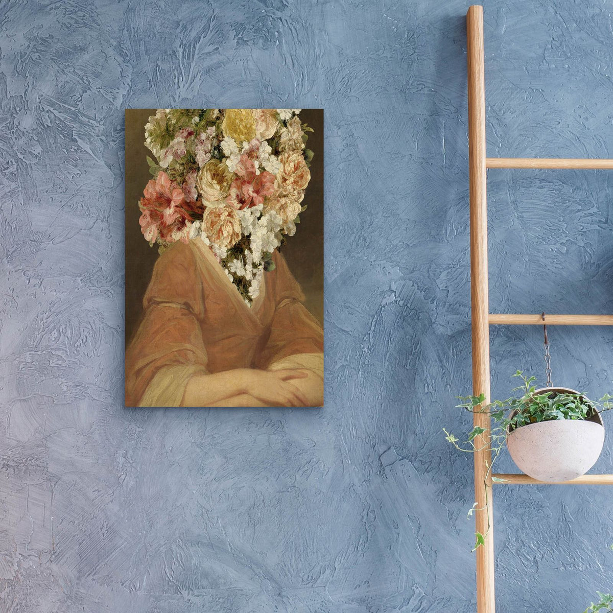 Portrait In Bloom 2 by Annie Warren - 16x24 acrylic wall art in a room