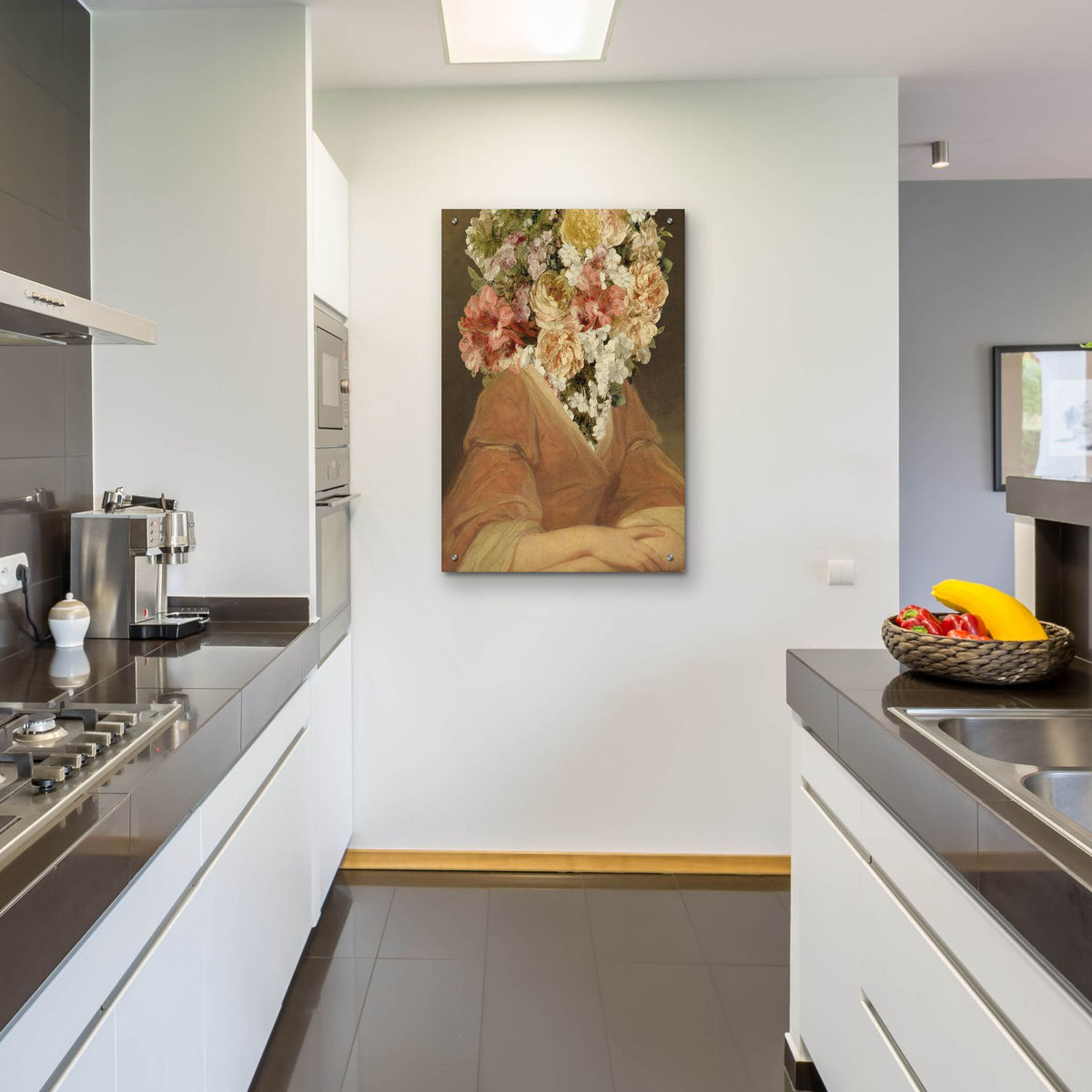 Portrait In Bloom 2 by Annie Warren - 24x36 acrylic wall art in a room