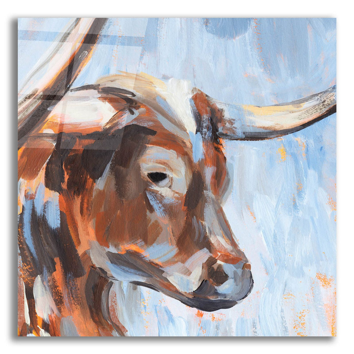 Vivid Cattle 3 by Annie Warren acrylic glass wall art