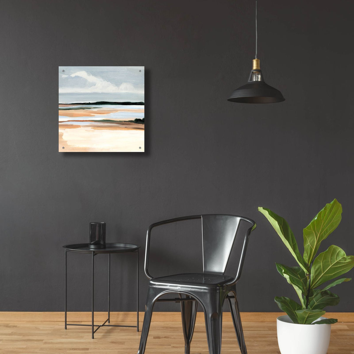 Flaxen Coast 1 by Annie Warren - 24x24 acrylic wall art in a room