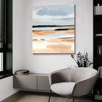Flaxen Coast 2 by Annie Warren - 36x36 acrylic wall art in a room