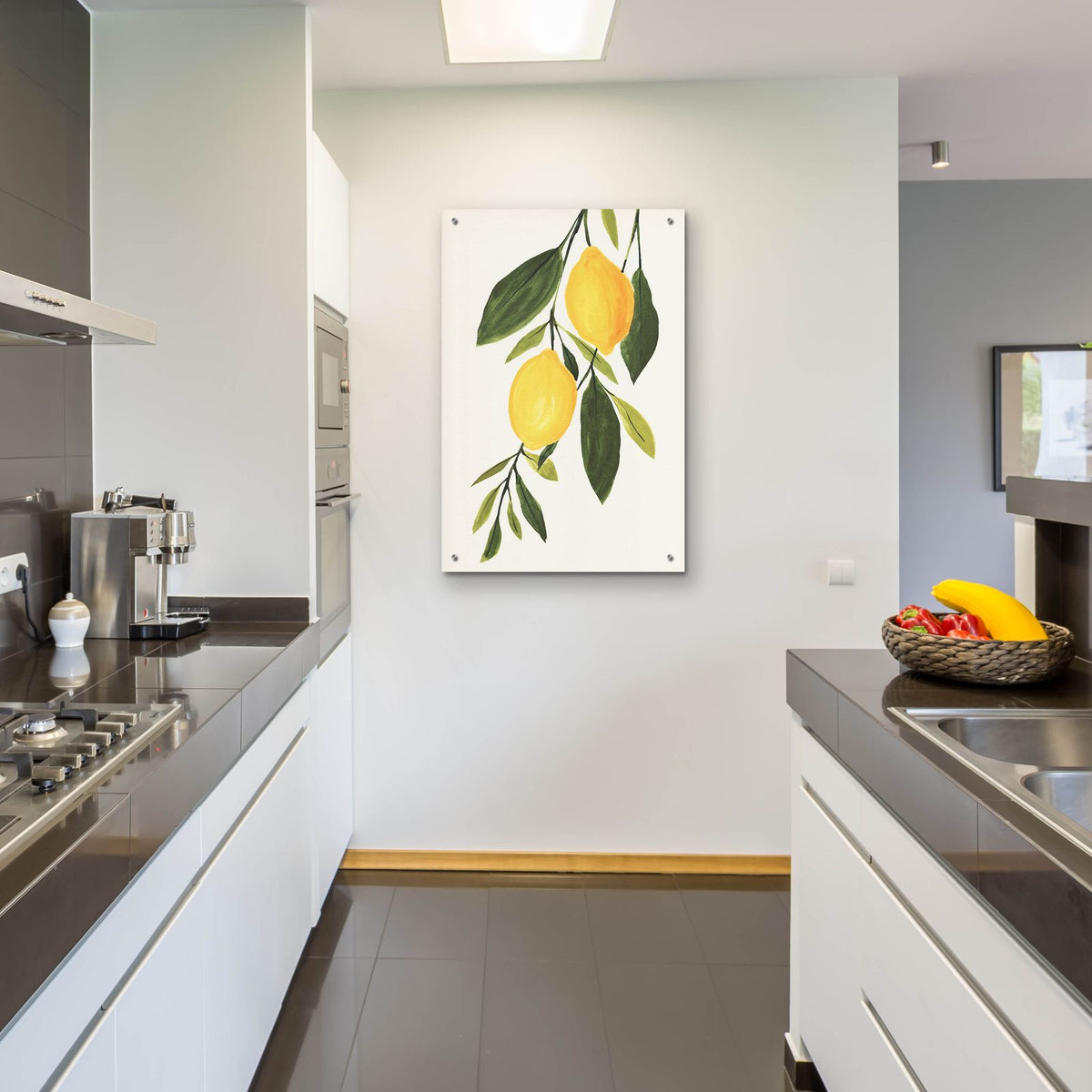 Lemon Branch 1 by Annie Warren - 24x36 acrylic wall art in a room