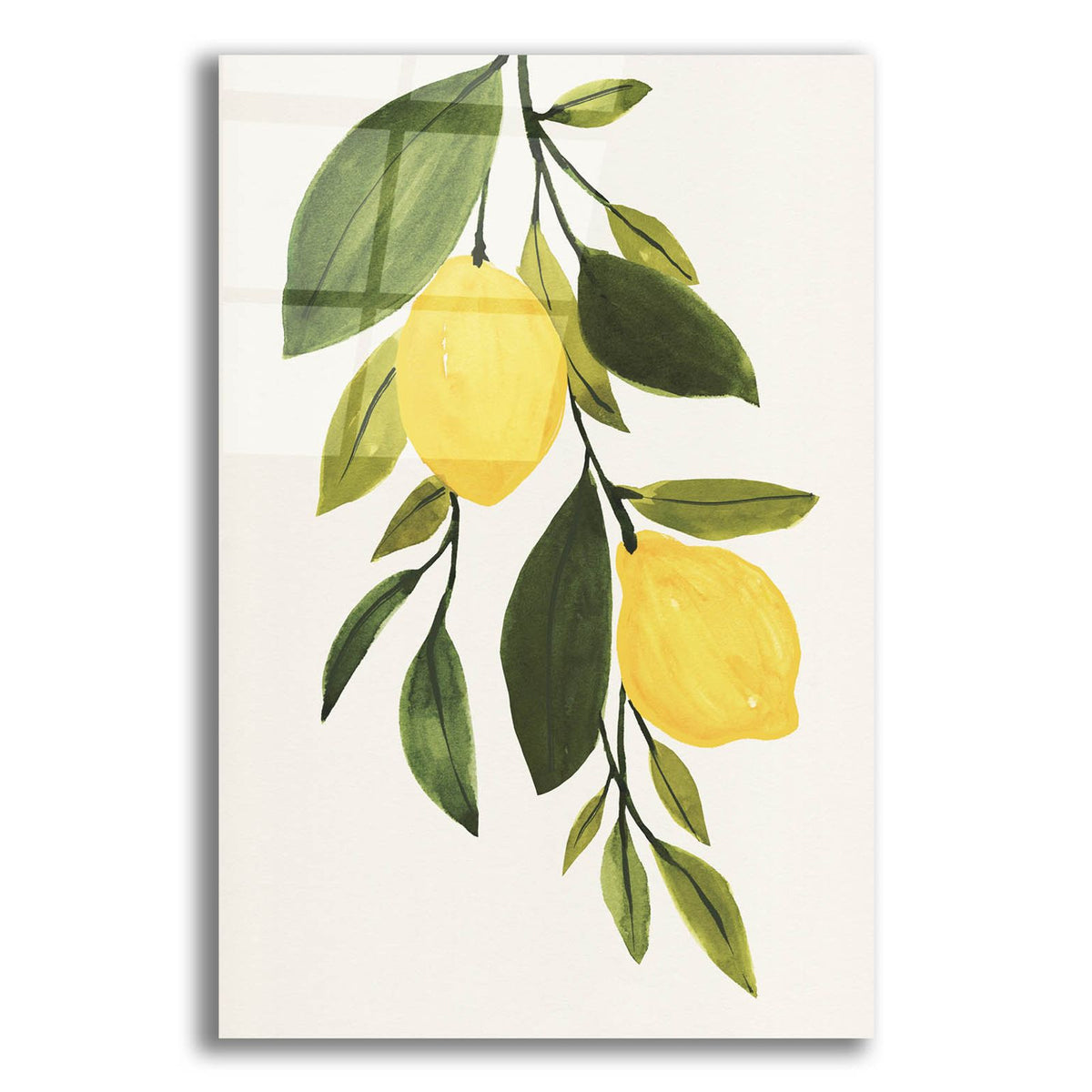 Lemon Branch 2 by Annie Warren acrylic glass wall art