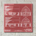 Rockland County Barn 1 by Annie Warren - 12x12 acrylic wall art in a room