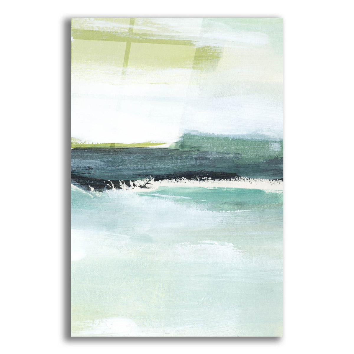 Sea Green Layers 3 by Annie Warren acrylic glass wall art